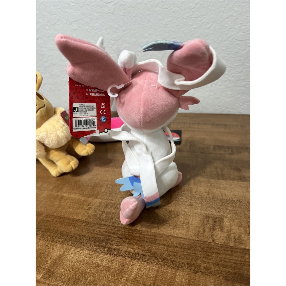 Pokemon Plush Stuffed Lot Eevee, Sylveon, Ampharos & Dragonair - NEW WITH TAGS! - Picture 7 of 16
